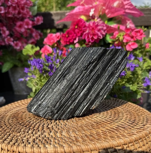 Natural raw black tourmaline - raw,