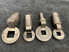 Flypress Punch Set Of 4 - Square Hole Flypress Hunton Bolster