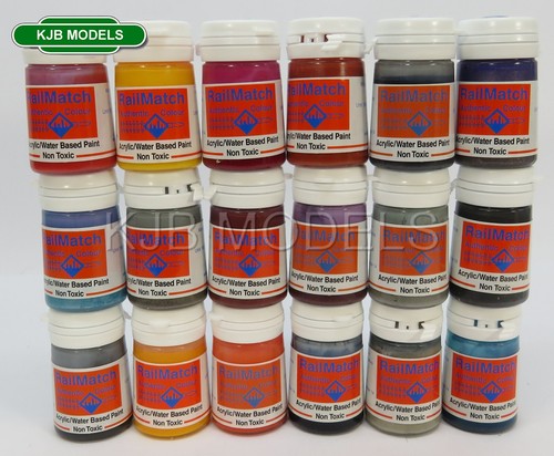 Railmatch 18ml acrylic paints - acrylic,