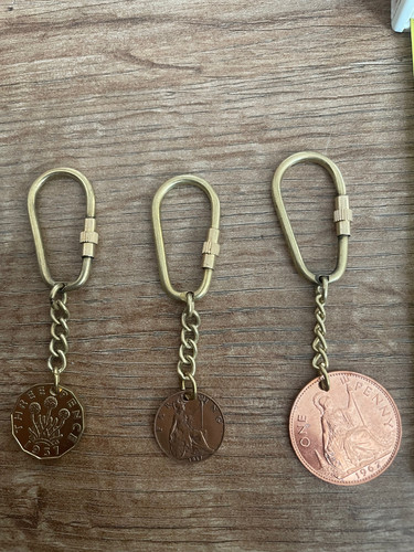 Vintage penny threepenny bit - vintage,