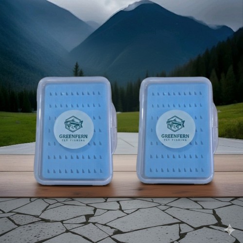 Two fly fishing boxes 8cm - fishing,