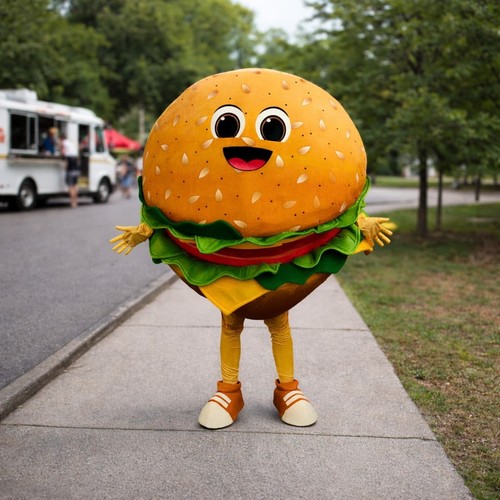 Hamburger mascot costume - mascot,