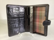 Mulberry Congo Black Leather Palm PDA Wallet Organiser Case Document Vintage