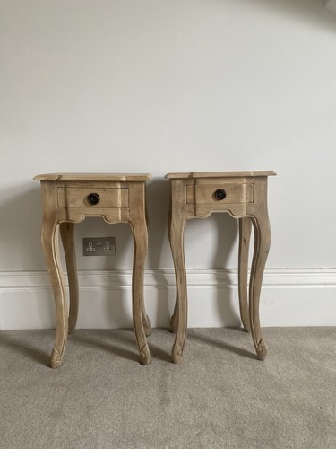Pair bedside tables feather - of,