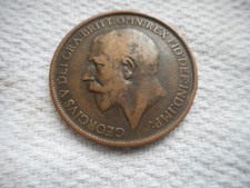 1912H George V Penny Coin -
