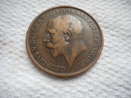 1912h george penny coin - v,
