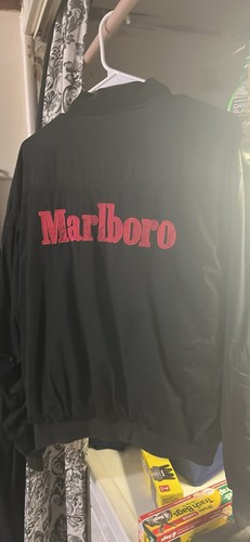 Vtg marlboro bomber - bomber, jacket