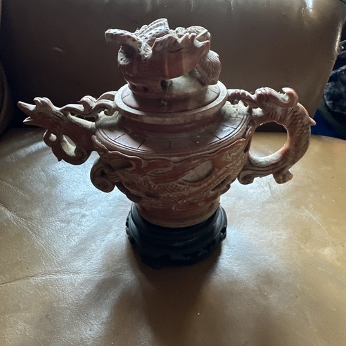 Bin vintage stone dragon - bin,