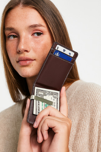 Brown men mini wallet steel - mini,