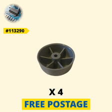 4 x 113290 IKEA Grey Glass Cabinet Feet for DETOLF, SLAKT [Slovakia]