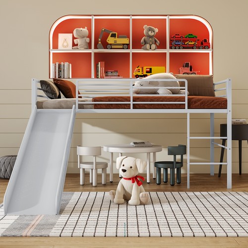 Loft bed single size low - loft,