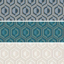 Rasch Sophia Geometric Design in Retro Look Non-Woven Wallpaper