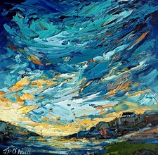 Sunset Seascape Oil Painting
