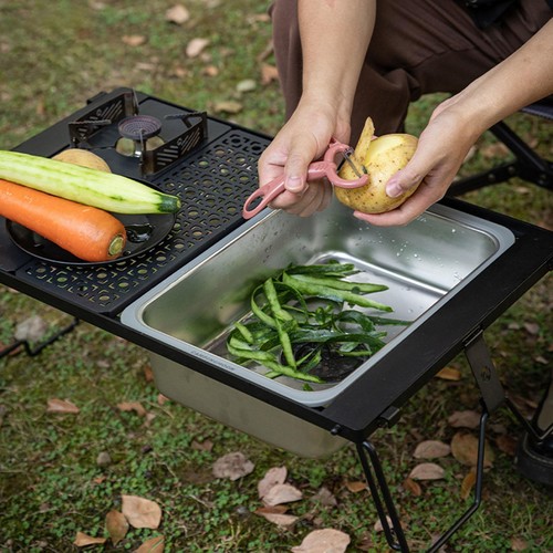 Stainless steel camping sink - stainless,