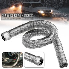 22mm/24mm Stainless Steel Flexible Exhaust Pipe Dual Layer For Webasto Heater UK
