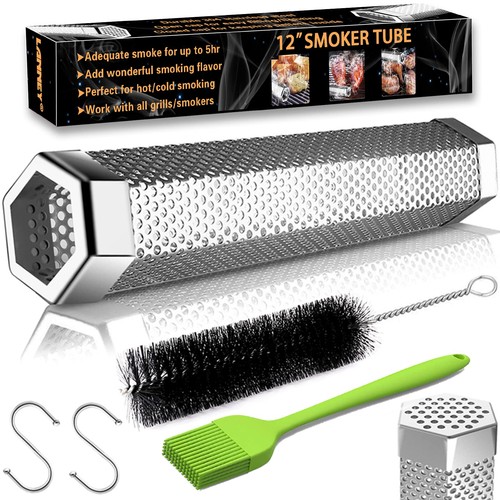 Smoke tube for pellet smoker - tube,