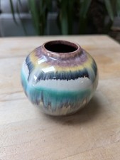Vintage West German Art Pottery Vase Drip Glaze 50s 60s Jasba 707/7