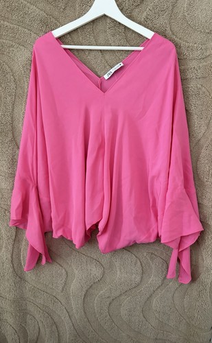 Zara pink poncho type - zara,