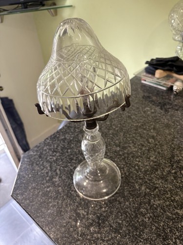 Glass table lamp - table,