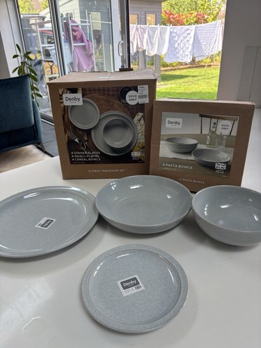 Denby dove grey piece - 16,