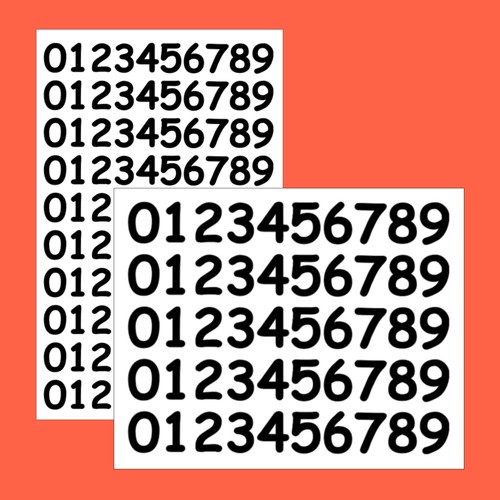 Small rounded vinyl numbers - small,