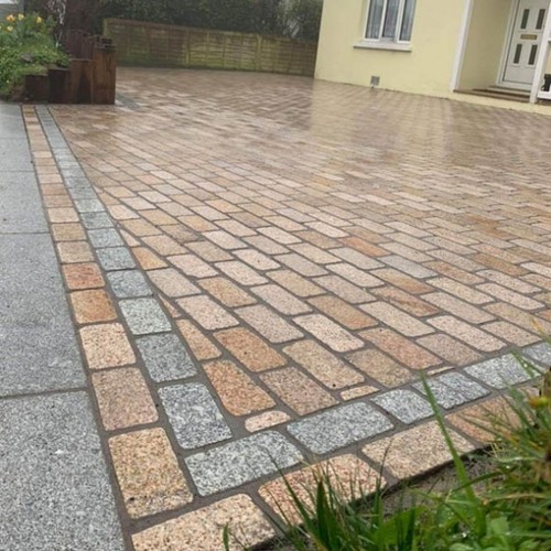 Yellow granite setts - granite,
