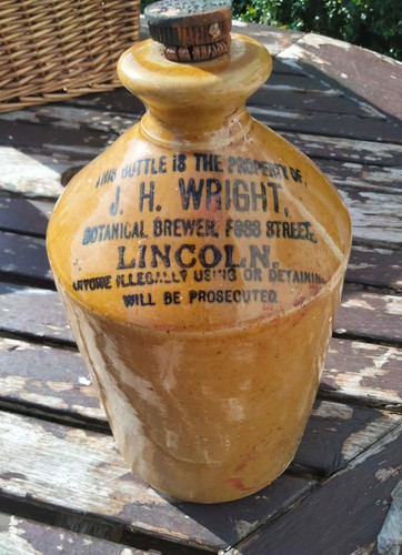 Vintage stoneware jug bottle