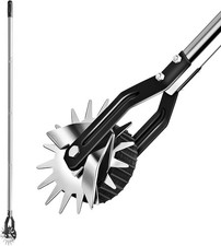 Wheel Rotary Edger, Sidewalk Manual Lawn Edger, Adjustable Height 