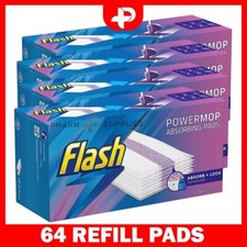 Flash Power Mop 16 Refill Surface Cleaning Pad Disposable Absorbent Cloth 4 Pack