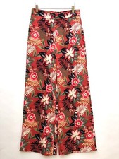 Zara Floreale Gamba Larga Floreale Pantaloni Palazzo MISURA XS M Ref 3137 432