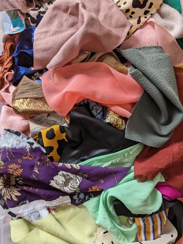 Fabric scraps offcuts bundle - scraps,