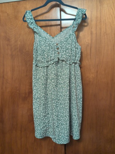 Green floral maternity - maternity, dress