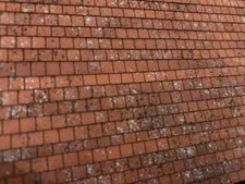 PRE WEATHERED TERRACOTTA ROOF TILES A4 SHEET FOR OO GAUGE 1:76 MODEL - LX418-OO