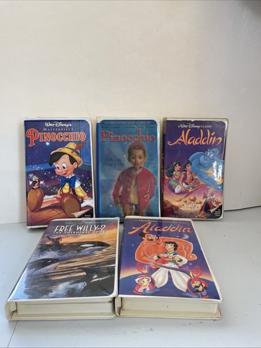 Disney vhs tapes aladdin - disney, tapes,