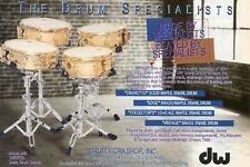 1996 small Print Ad of DW Drum Workshop Snare Craviotto Edge Collector's Vintage