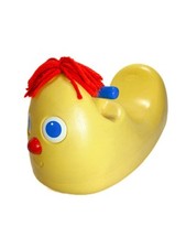 Vintage Little Tikes Tykes Kid Child Size Ollie Yellow Rocker Rocking With Bell