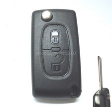 2 Button Flip Key Shell Fob Case For Peugeot 207 307 308 3008 5008 807 Expert