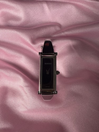 Gucci black dial stainless - gucci,