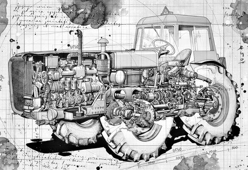 Line tech drawing - line,