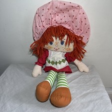 Vintage Strawberry Shortcake Cloth Rag Doll 16”