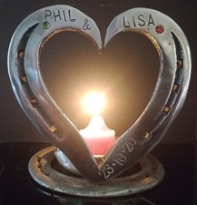 Personalised Horseshoe Heart