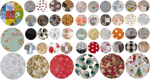 Plain printed luxury round - plain,