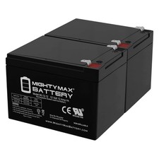 Mighty Max 12V 12AH Battery Replaces Travel Scoot Mobility Scooter - 2 Pack