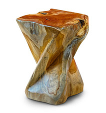 Root wood side table - table, teak