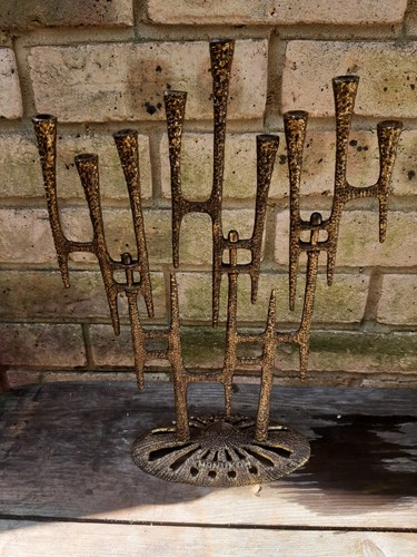 Vintage large menorah - large,