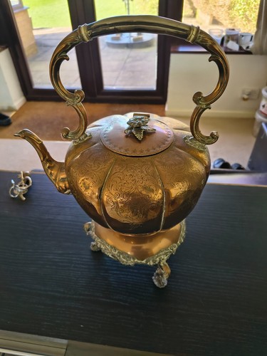 Antique copper kettle tea - kettle,