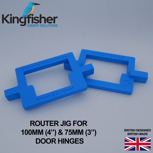 Door hinge jig router - jig, template