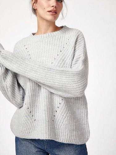 Gap brushed pointelle sweater - brushed,