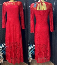 red lace  Joanna hope long dress  occasion evening size 14