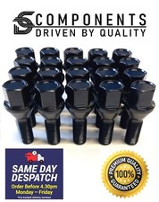 20 Black BMW Wheel Bolts for 5
